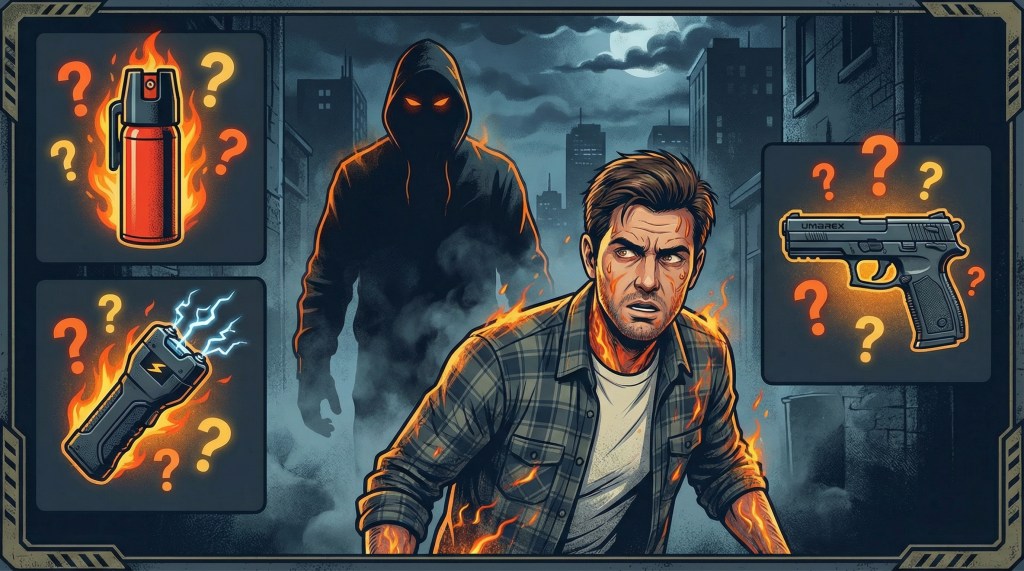 Por que usar spray de pimenta, arma de choque ou pistola de pimenta para defesa&nbsp;pessoal?